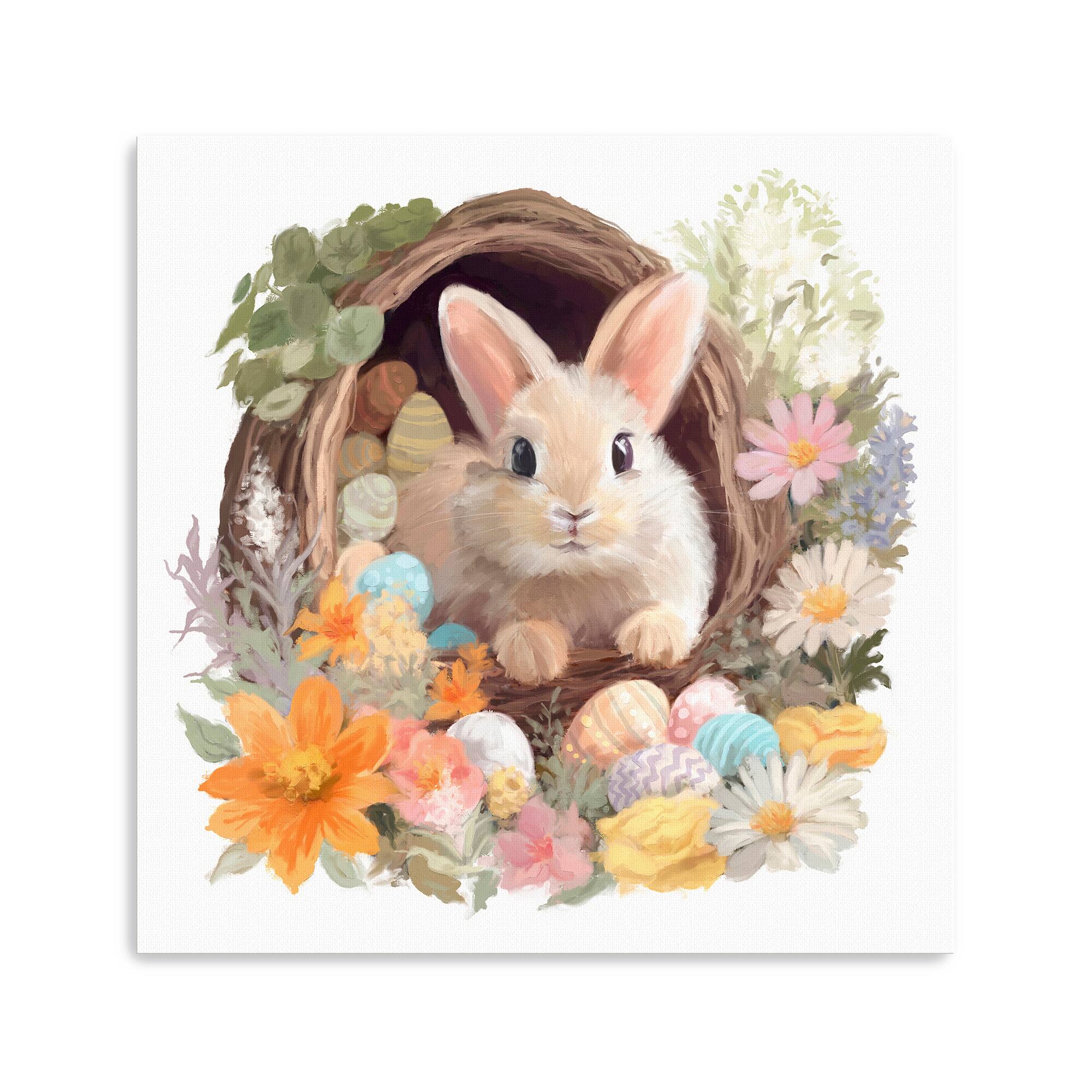Lumaprints Rabbit's Basket Canvas Giclée Art